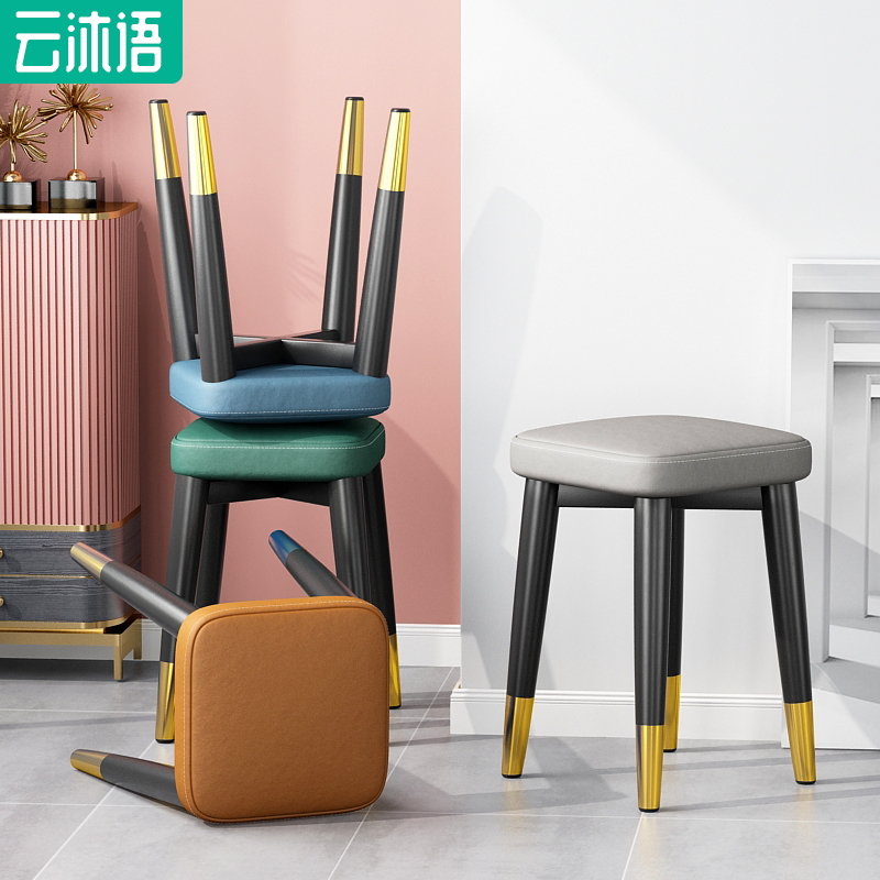 小凳子家用板凳矮凳客厅小坐凳出租房方凳现代简约茶几凳卧室凳子
