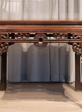 中期红木拱璧八仙桌明清古董真品