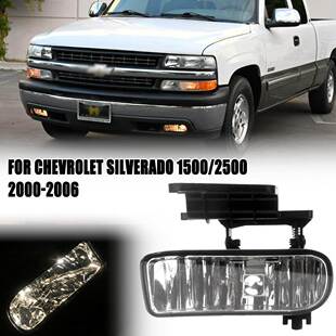 适用雪佛兰00-06款Silverado 1500 2500前雾灯总成卤素日间行车灯