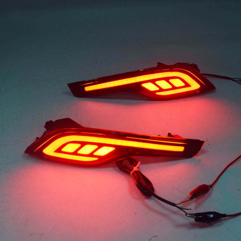 适用于17-18款本田CR-V后杠灯 CRV改装LED尾灯刹车灯后雾灯后杠灯