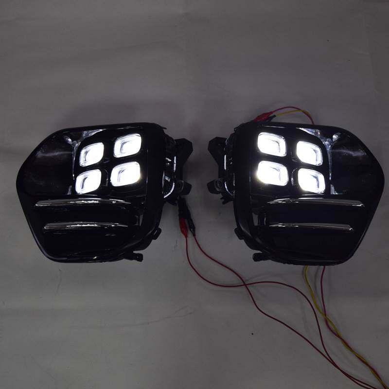 适用于16-17年款起亚KX5四眼雾灯 KX5改装专用LED日行灯 雾灯总成