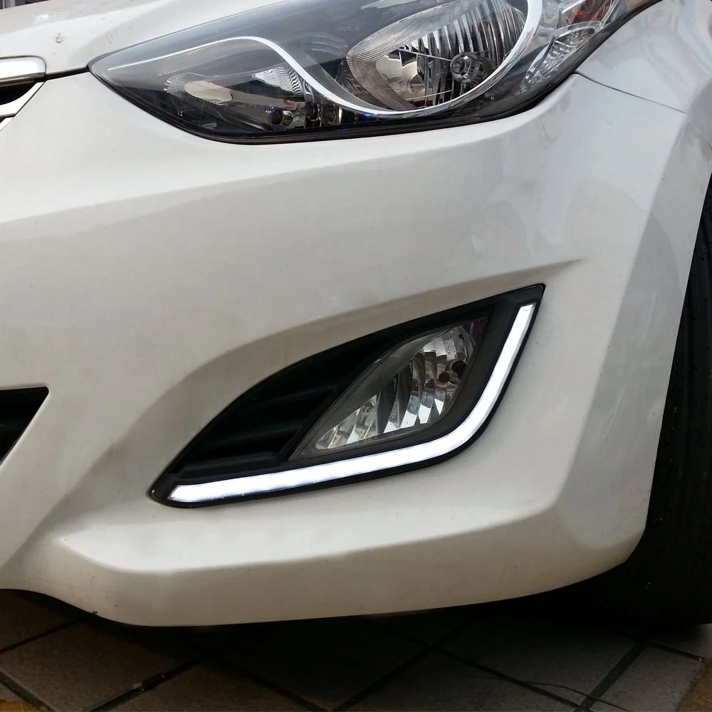 适用于HY朗动专用日行灯 改装LED日间行车灯 黄光转向高亮雾灯