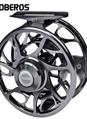 PROBEROS全金属渔轮 调节泄力渔线轮 中通矶竿筏轮前打轮 飞钓轮
