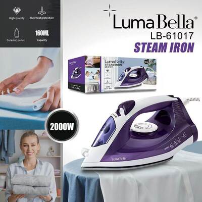 出口LumaBella61017电熨斗家用蒸汽熨斗2000W陶瓷熨斗STEAM IRON