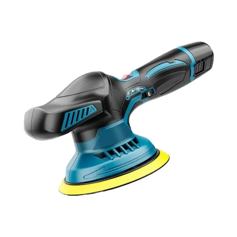 12V锂电池手柄汽车打蜡抛光机带配件无绳汽车抛光机美容修复划痕