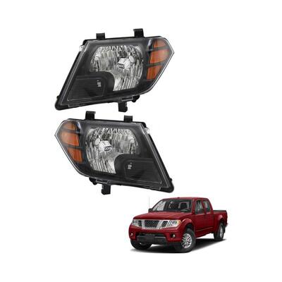 适用于2009-2021年NISSANFrontier卡车黑色车头灯前照灯左右