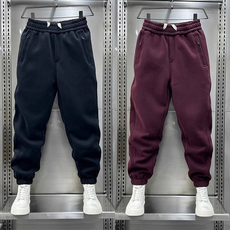 韩版新款薄款束脚运动卫裤男士秋冬2024加厚休闲裤青年纯色哈伦裤,男装,休闲裤,淘宝优惠券,粉丝福利购,淘宝优惠卷