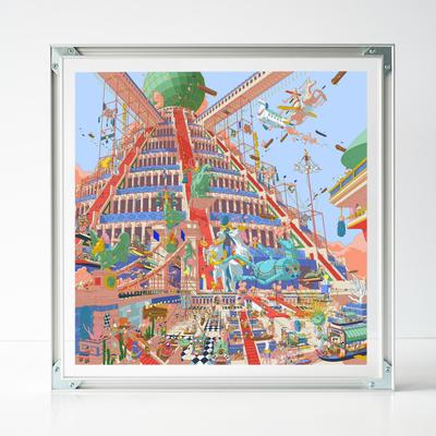 FanClub艺术生活丨狂想曲丨艺术微喷丨沙发背景墙装饰挂画