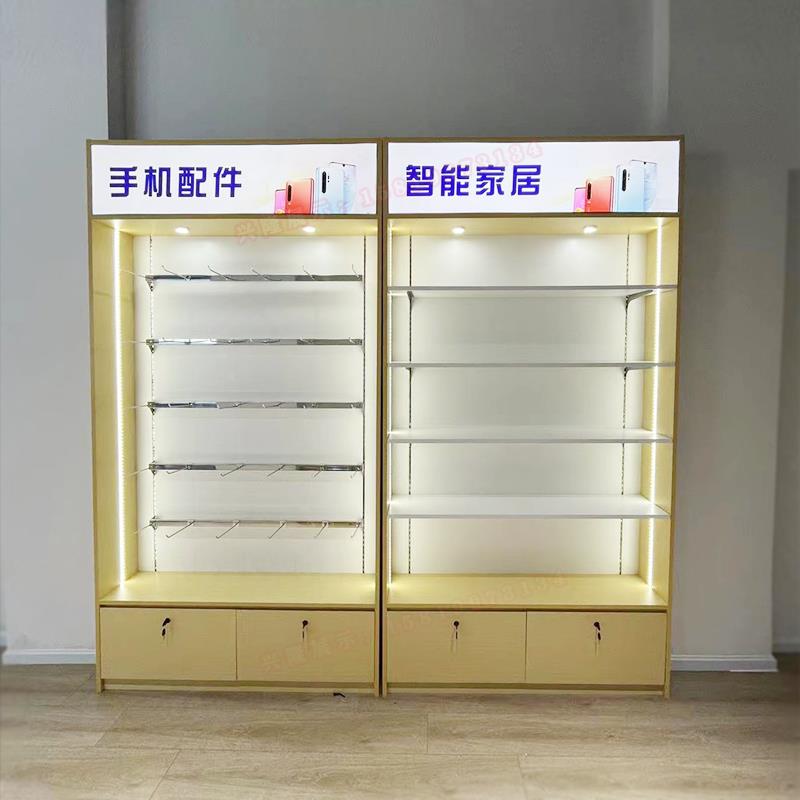背景货架配件展示架柜台体验桌靠墙高柜小商品移动联通电信电视柜