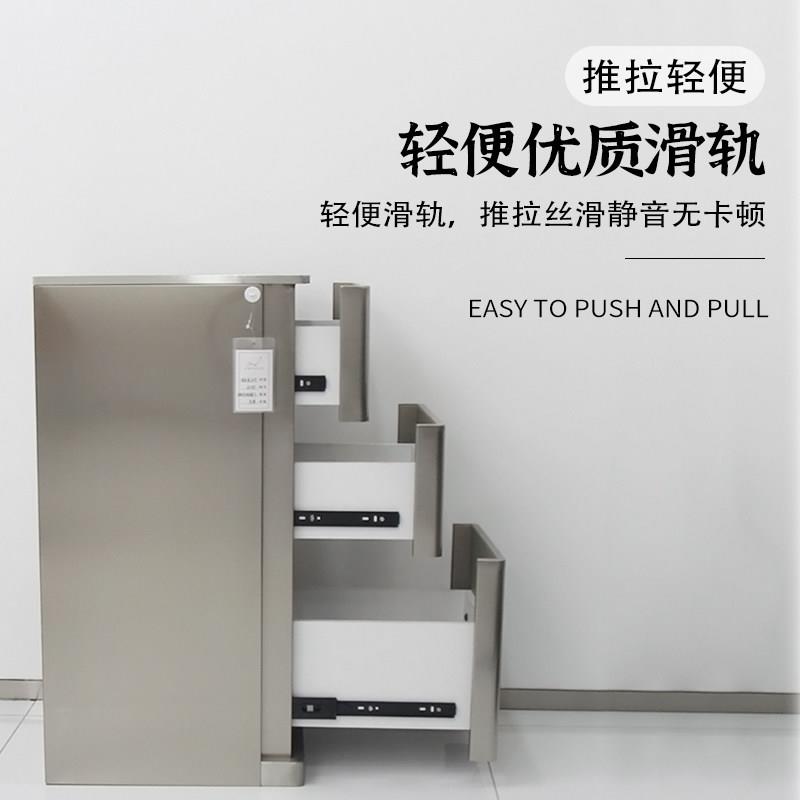 理发店发廊抽屉式简约防潮抗指纹不锈钢抽屉式储物柜收纳柜毛巾柜