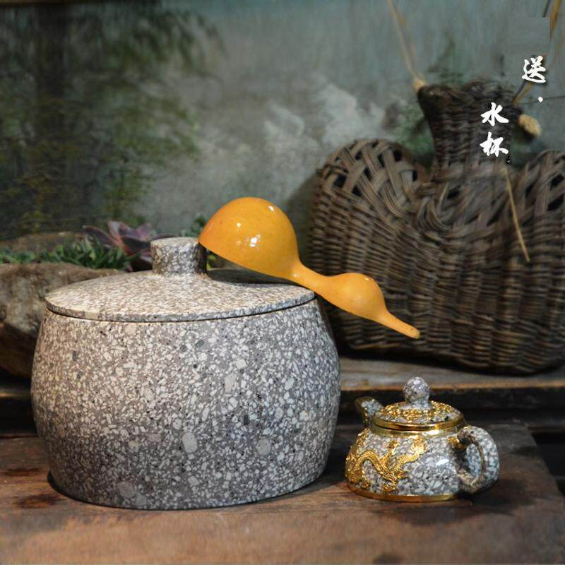 麦饭石水桶饮水机过滤天然冷水缸 茶道储水罐净化水质包邮