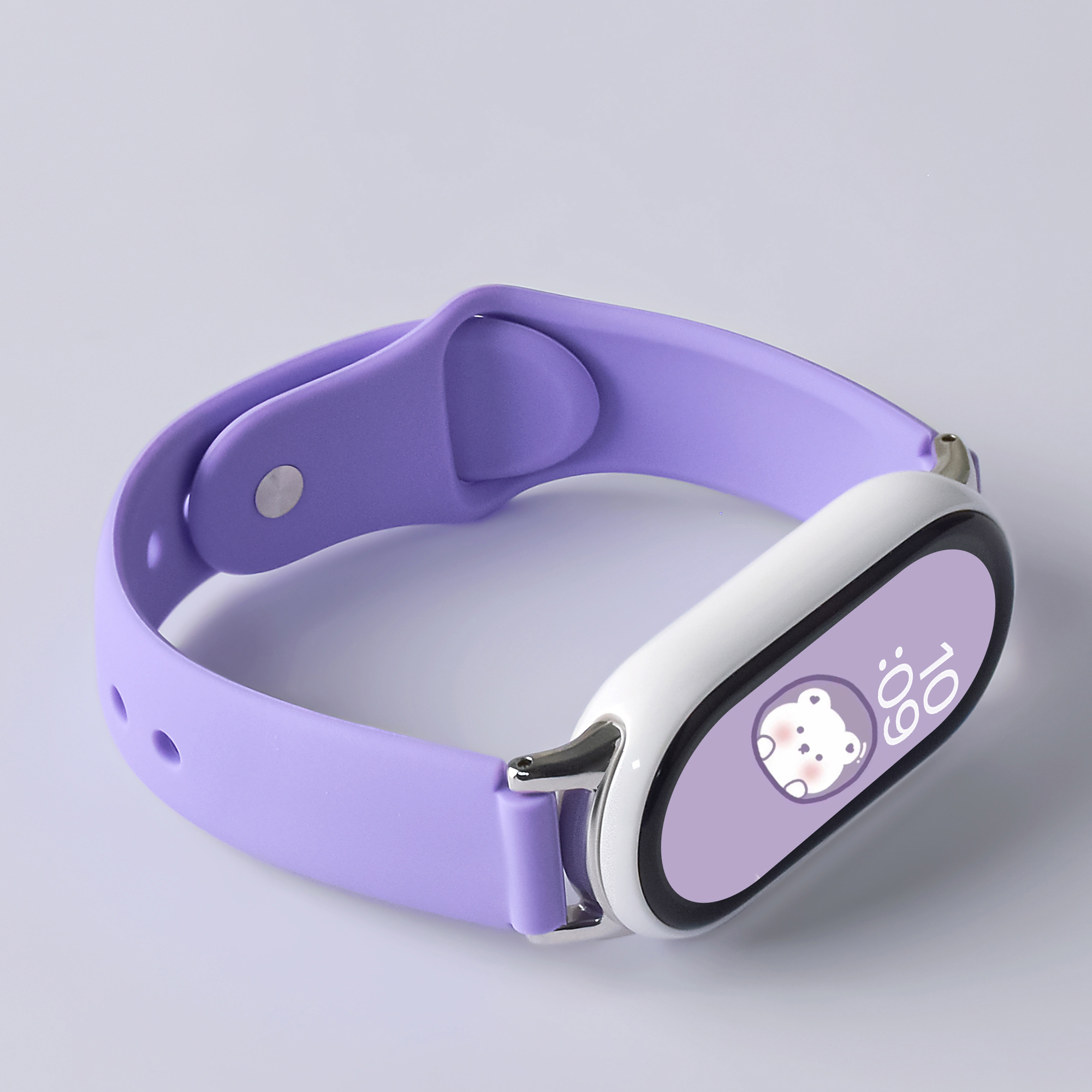 适用小米10表带运动液态硅胶腕带