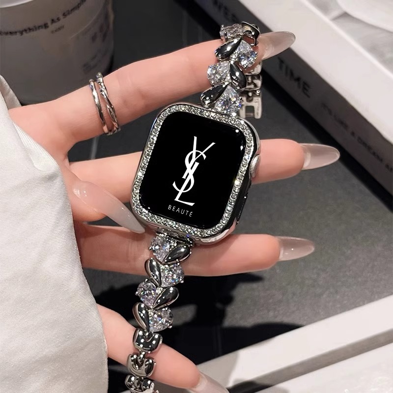 时尚小香风华洛爱心手链女款表带