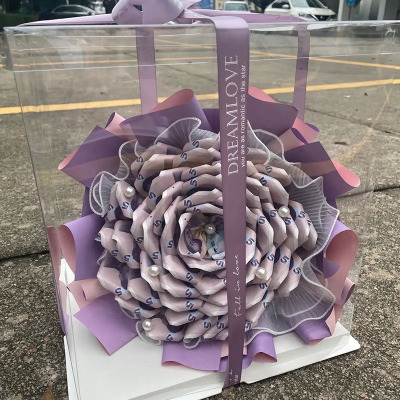 DIY山茶花手工创意花艺材料包