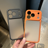 佳子秀肤感散热适用苹果17promax手机壳透明iphone15保护套情侣16pro全包镜头13加厚14直边12磨砂17Air星宇橙