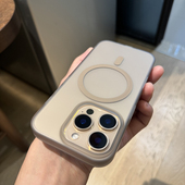 佳子秀沙漠金磁吸适用iphone16pro手机壳磨砂苹果15保护套13无线充电17promax硬壳15pro简约12全包边14防指纹