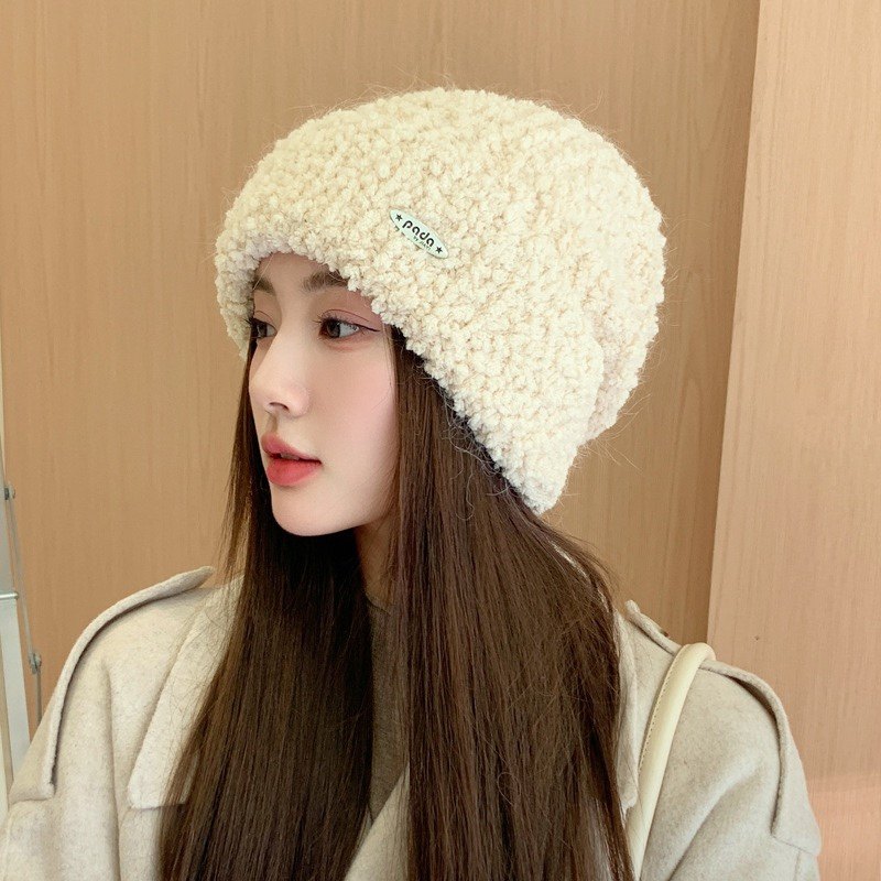 兔毛颗粒绒针织帽女冬季加绒加厚保暖毛线帽韩版百搭显脸小堆堆帽,服饰配件/皮带/帽子/围巾,帽子,淘宝优惠券,粉丝福利购,淘宝优惠卷