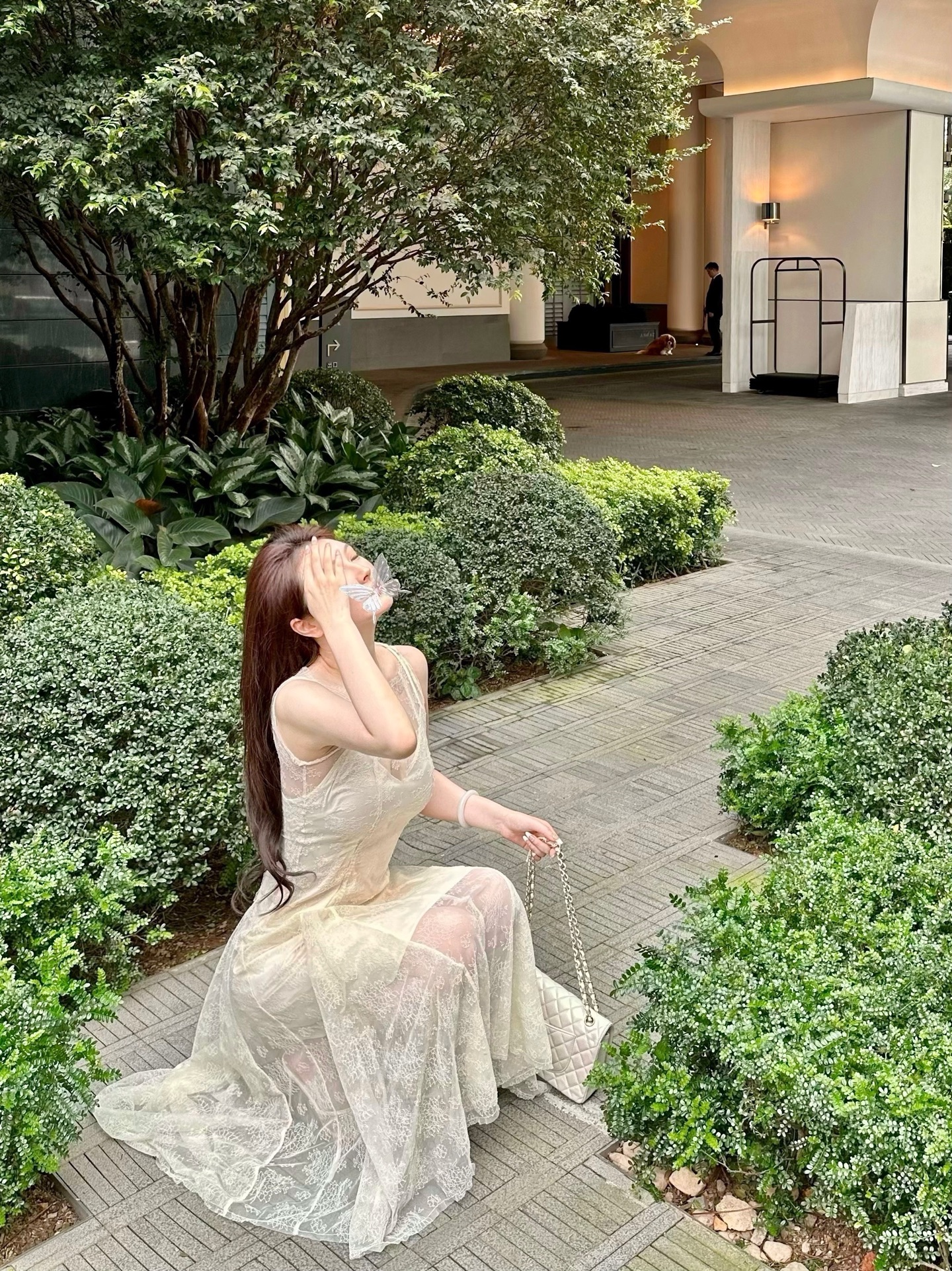 天花板香水百合芭蕾风