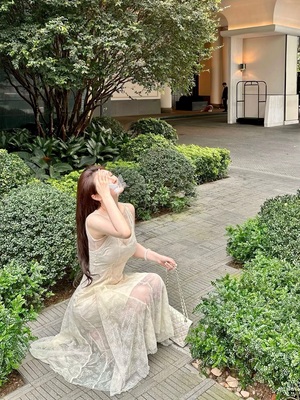 baipang【现货清仓】原268【香水百合】蕾丝长裙