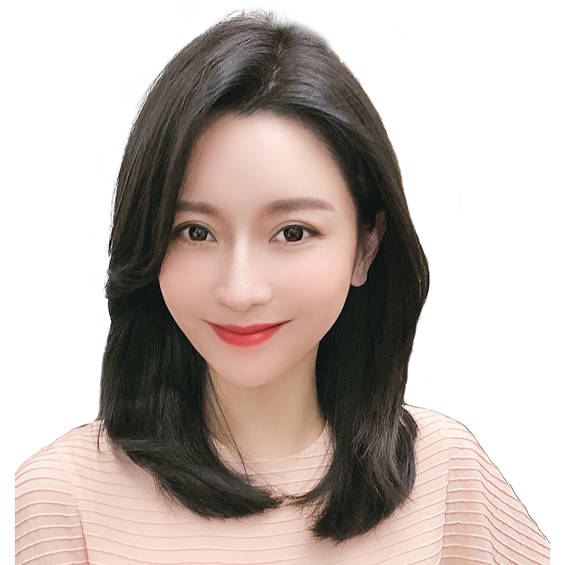 真发假发女短发封边递针款锁骨发