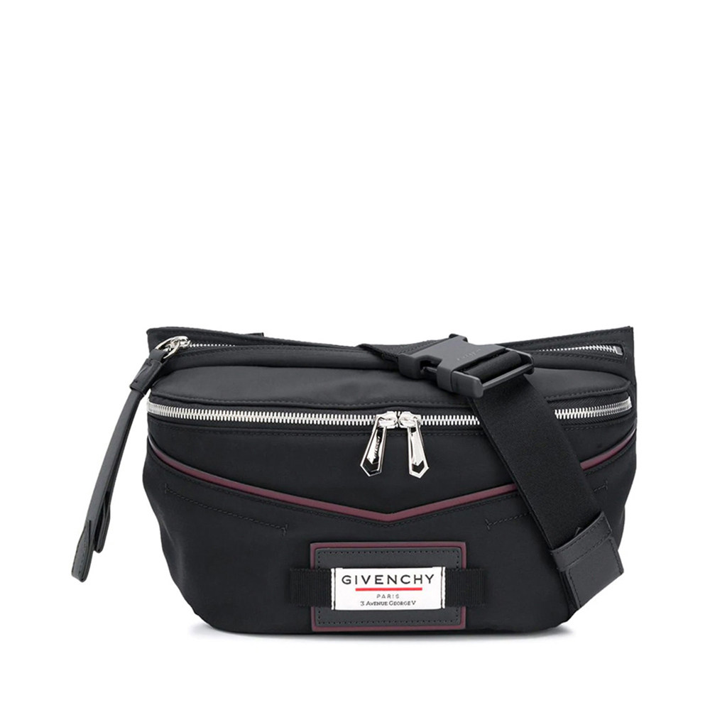 GIVENCHY/纪梵希 男士黑色聚酰胺腰包 BKU007K0S9-001