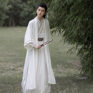 正品【梵音】原创宋制齐腰汉服仙侠刺绣套装男女同款侠客古装新款