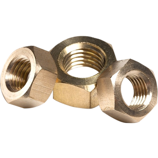 黄铜螺母铜螺帽六角螺母螺丝帽M2M2.5M3M4M5M6M8M10M12M16M20