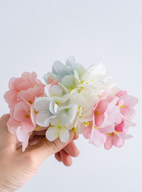 喜美绣球花头仿真花假花绿植物婚庆装饰INS风MW07309