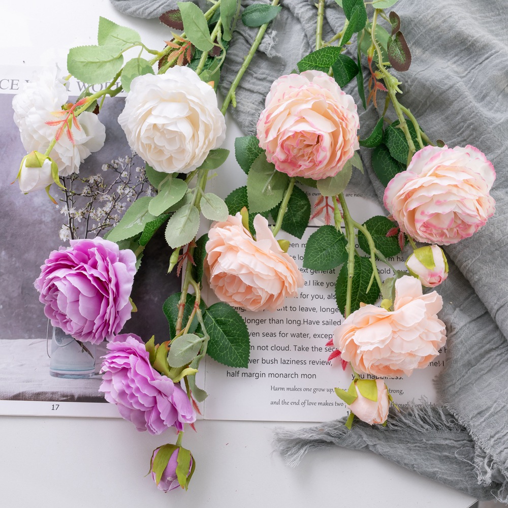 玫瑰仿真花墙婚庆装饰INS风