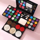 舞台妆眼影盘彩妆盘珠光彩色六一节幼儿园学生专用表演出化妆品