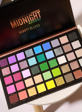beautyglazed正品眼影高光腮红修容一体盘舞台玩妆彩色眼影盘新品