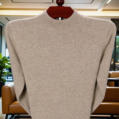 针织衫休闲加厚打底半高领