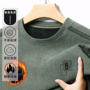 男士 长袖 T恤潮流纯色纯棉保罗体恤秋衣上衣服内搭秋季 加绒打底衫