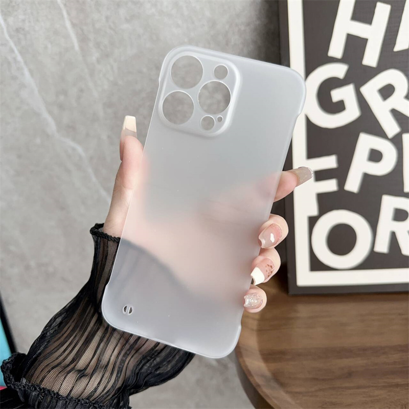 适用苹果15promax手机壳新款11磨砂半透明无边框iPhone14超薄13pro防摔12男xs max简约女plus硬壳6/7/8散热xr
