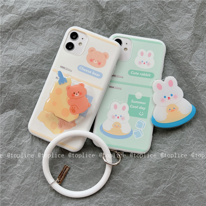 芝士奶酪可爱小熊兔子iqooneo6手机壳爱酷neo3/neo5硅胶6se女iqooz3/z