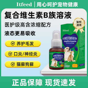 猫咪维生素b族溶液猫藓口炎掉毛专用药狗神经炎狗藓复合维生素片