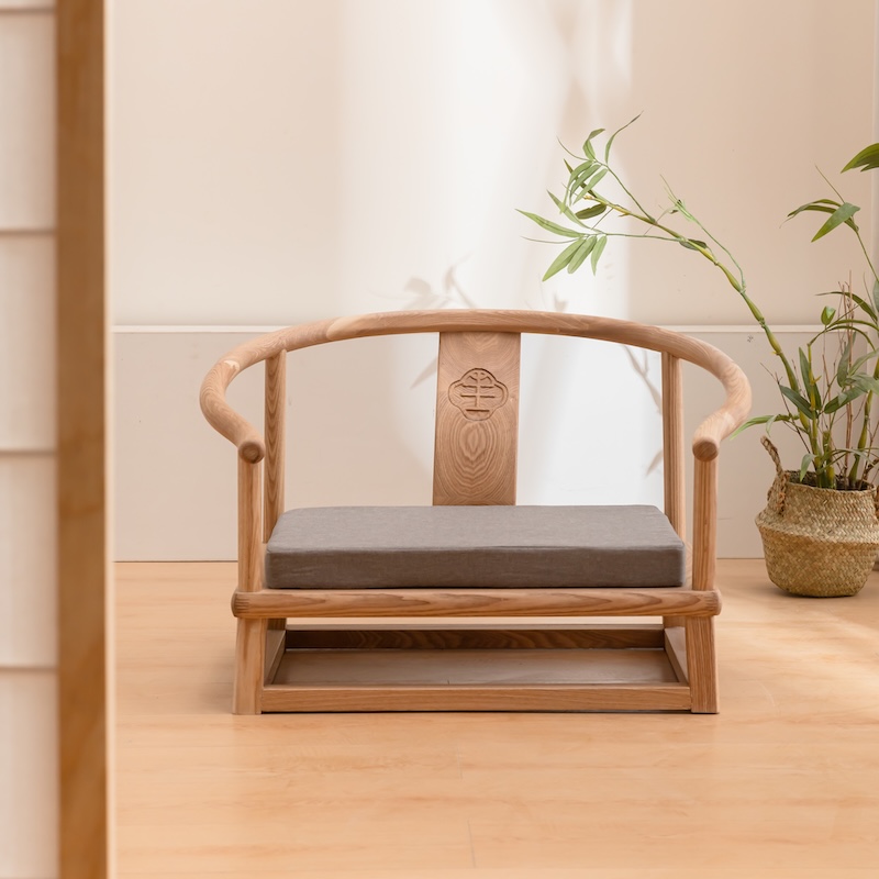 升级水曲柳榻榻米圈椅免组装