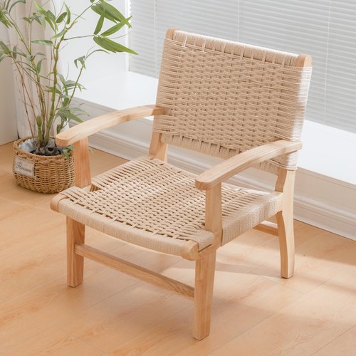 座高约30cm矮椅手工编织透气舒适