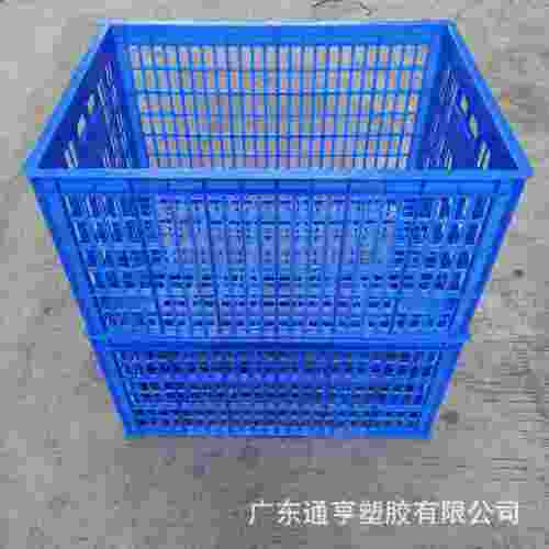 加厚号塑料周转箩蔬运果输筐超米网格纳萝大五收金配件胶框