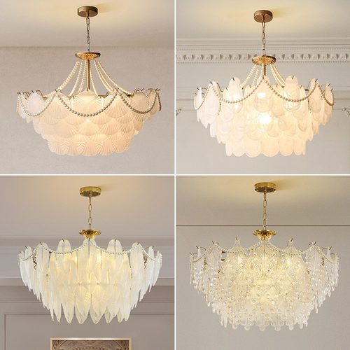 后现代轻奢水晶珍珠高档大气吊灯
