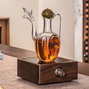 仿宋玻璃家用泡茶壶高硼硅玻璃贵妃壶一整套复古煮泡茶壶套装