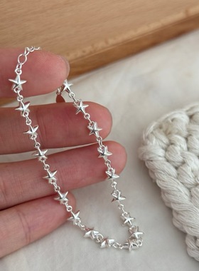 S925银韩版小众设计星星手链