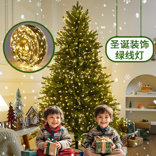 圣诞树装饰灯串led彩灯闪灯满天星星圣诞节场景氛围布置铜线灯串