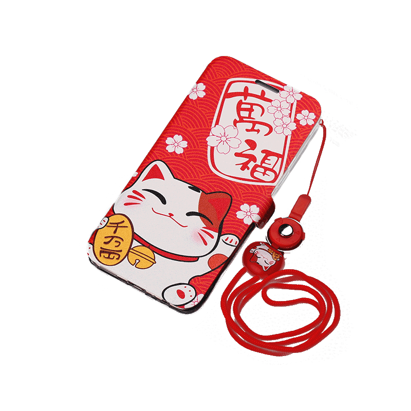 华为麦芒30翻盖皮套卡通手机壳