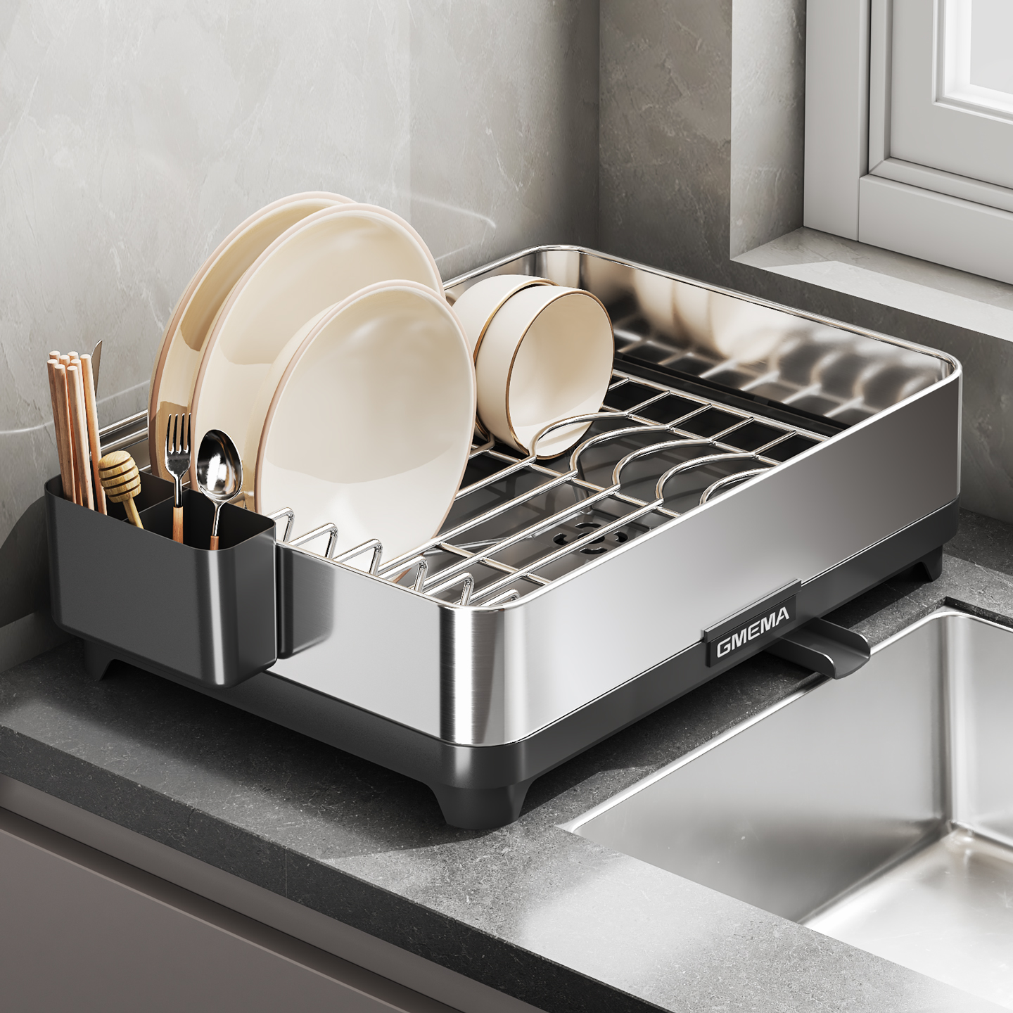 【食品级材质】沥水碗架