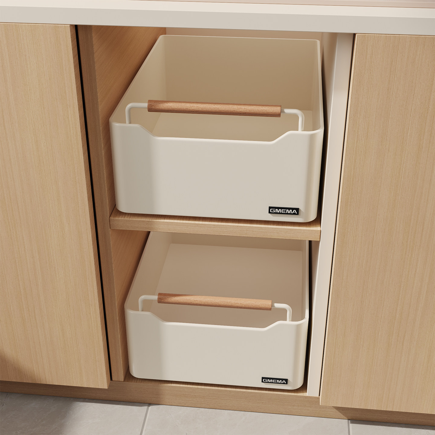 厨房抽拉式置物架橱柜内抽屉式拉篮储物盒水槽下收纳架橱柜改造