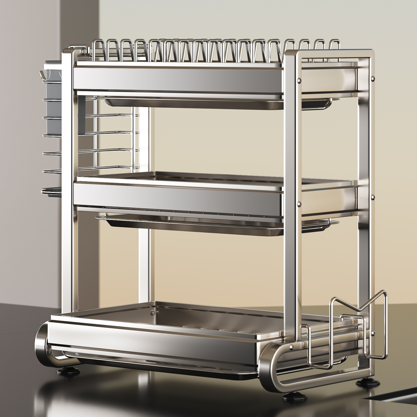 【304不锈钢】沥水碗架