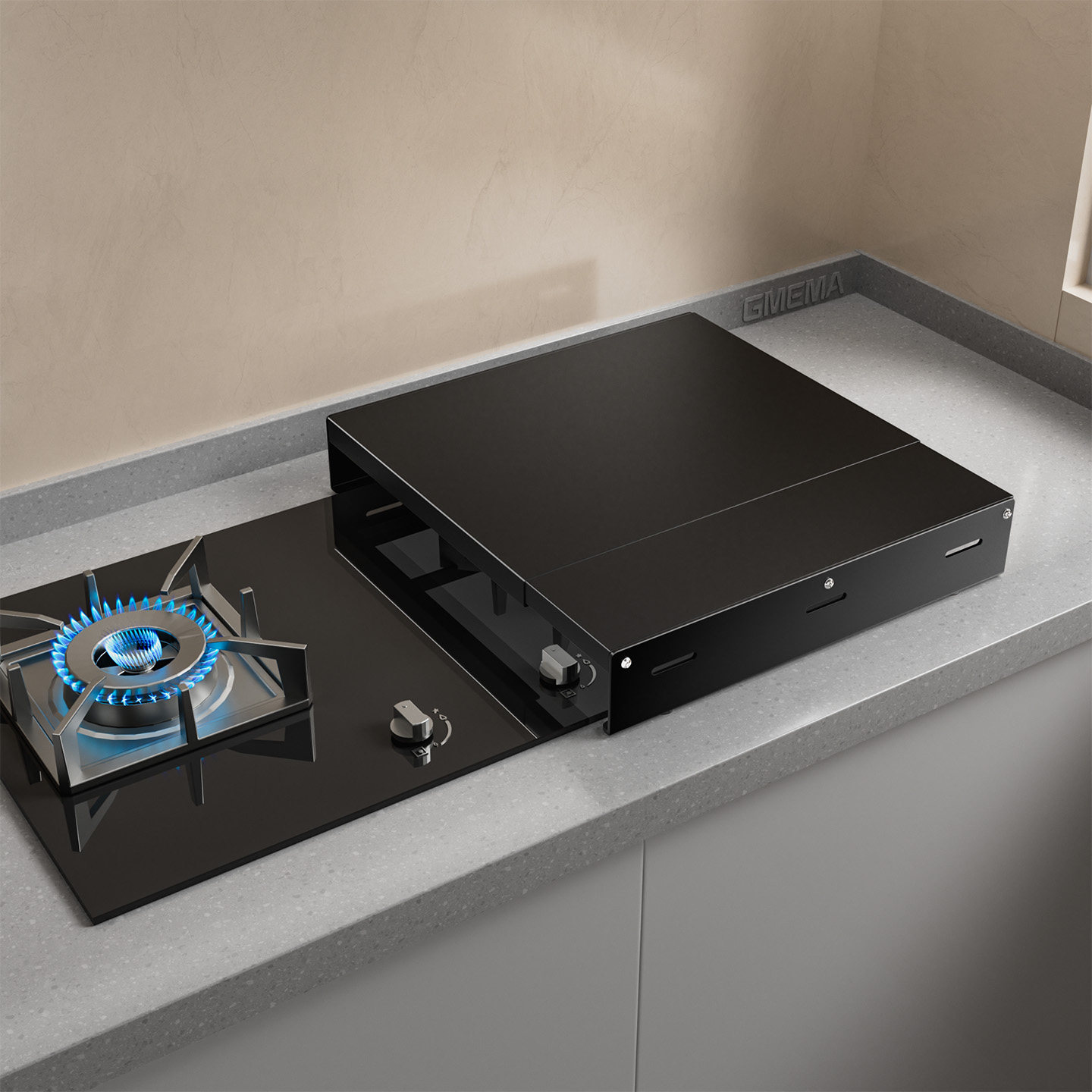 厨房灶台置物架燃气灶盖板罩电磁炉架子台支架托煤气灶台面遮挡板