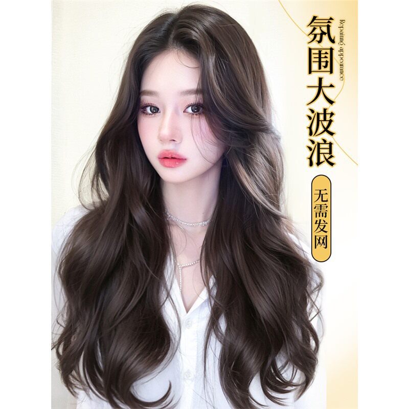不用戴发网的假发女全头套头顶增