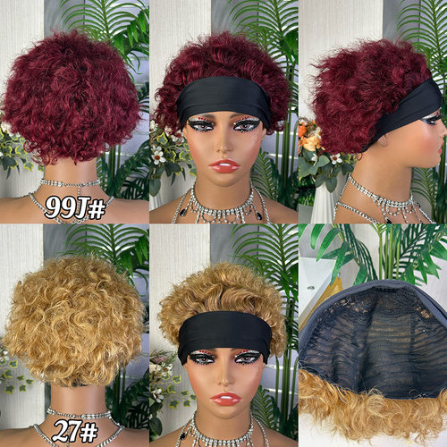 HeadbandWigShortAfroShort
